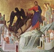 Duccio di Buoninsegna The Temptation of Christ on the Mountain (mk08) oil painting artist
